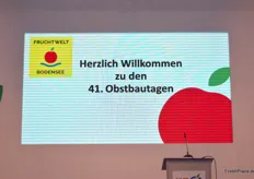 Zum 11. Mal lud die Fruchtwelt Bodensee Fachbesucherinnen und -besucher nach Friedrichshafen ein. Den Auftakt bildete dabei die Begrüßung und Eröffnung der 41. Obstbautage.